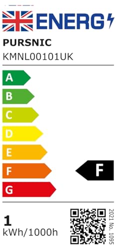 PURSNIC Night Light Plug in Wall, with Dusk to Dawn Photocell Sensor, 6000K Cool White, Brightness Adjustable, 1W LED Night Light for Kids, Bedroom, Hallway, Stairs, 2 Pack