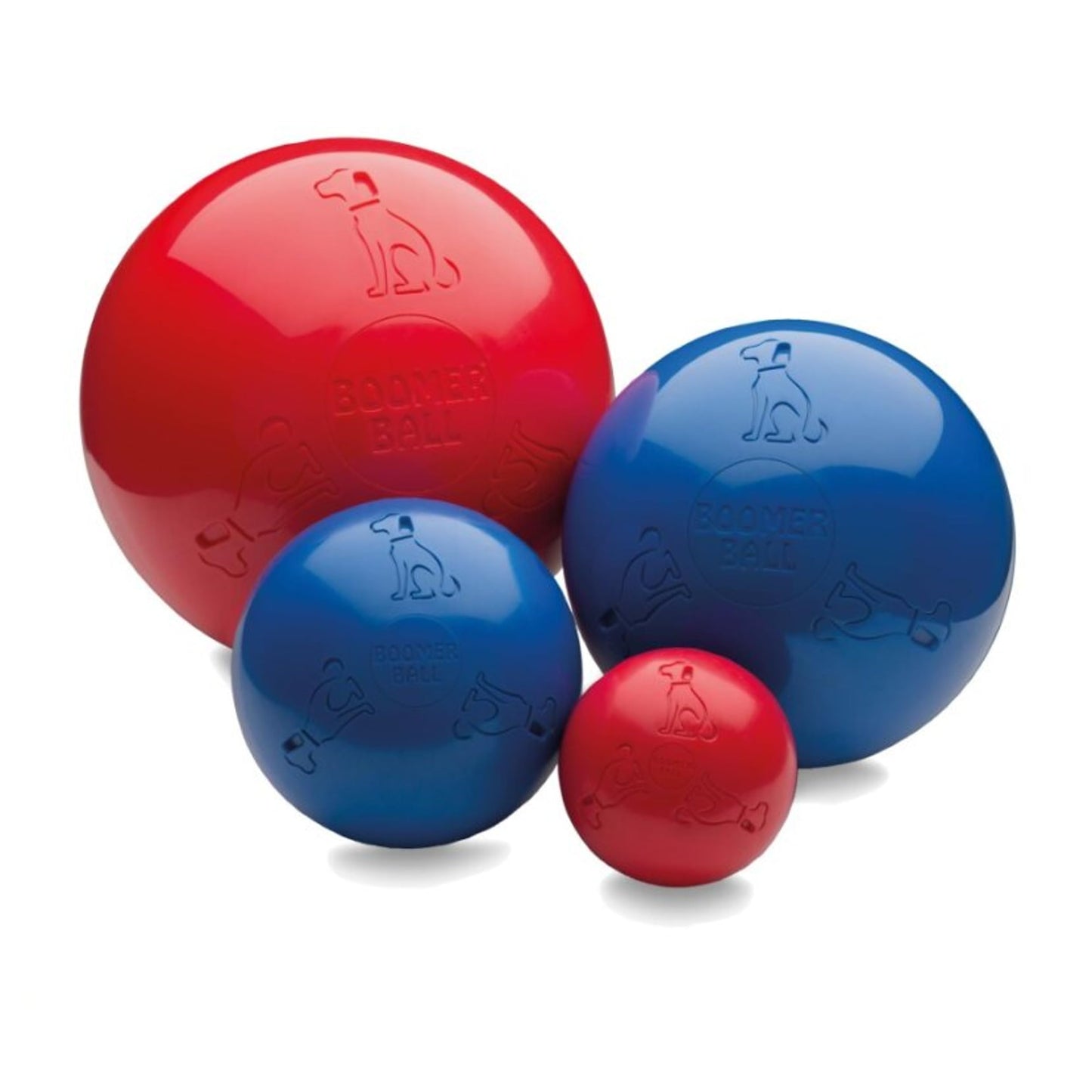 BOOMER BALL 8 inch, Virtually Indestructible Best Dog Toy, Boredom Busting Football, Tough & Durable Large Dog Ball, Floats on Water, Great for Mental Stimulation & High Energy Dogs, Assorted Colours