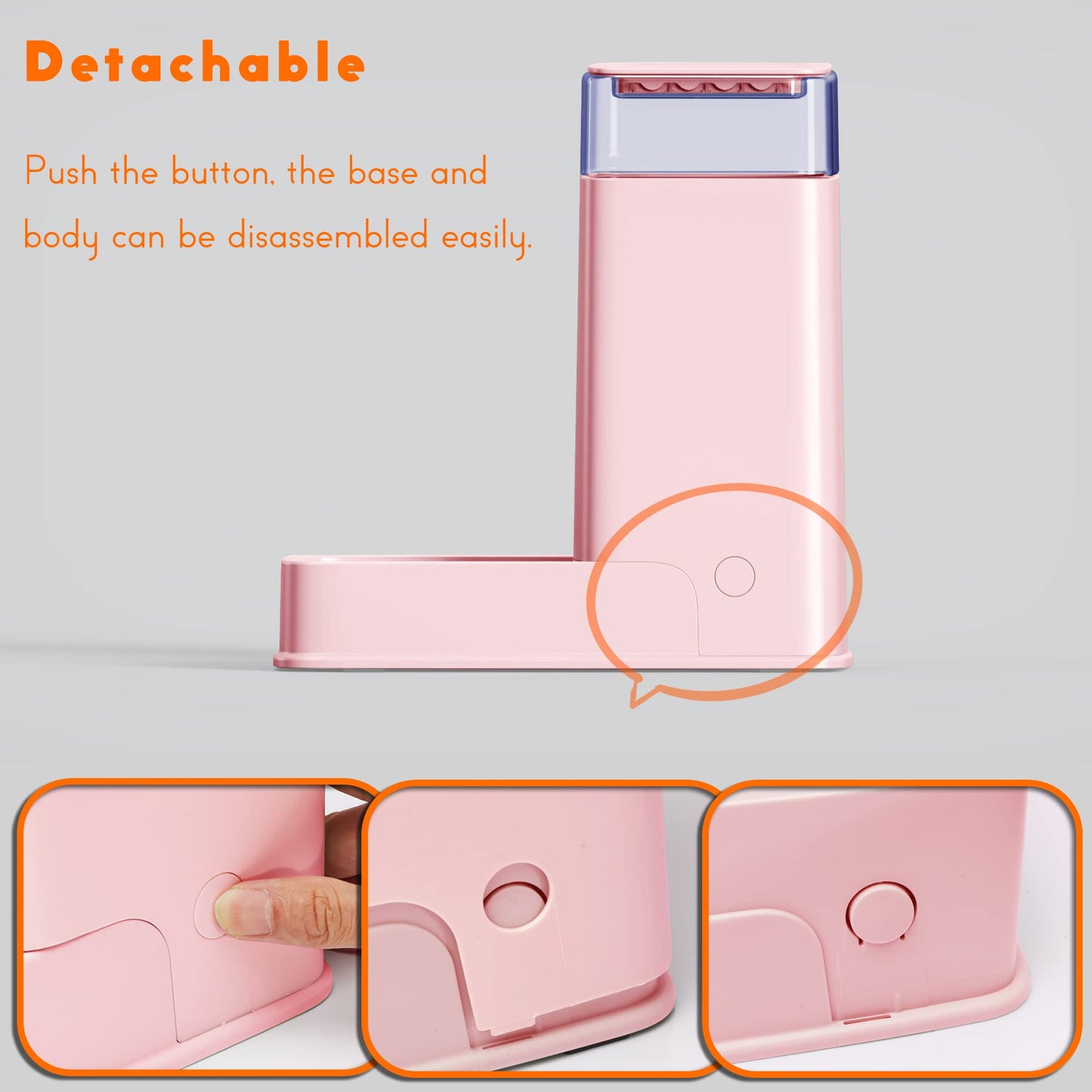 Automatic Cat & Dog Feeder with Water Dispenser β Hipidog Pink 1 Gallon