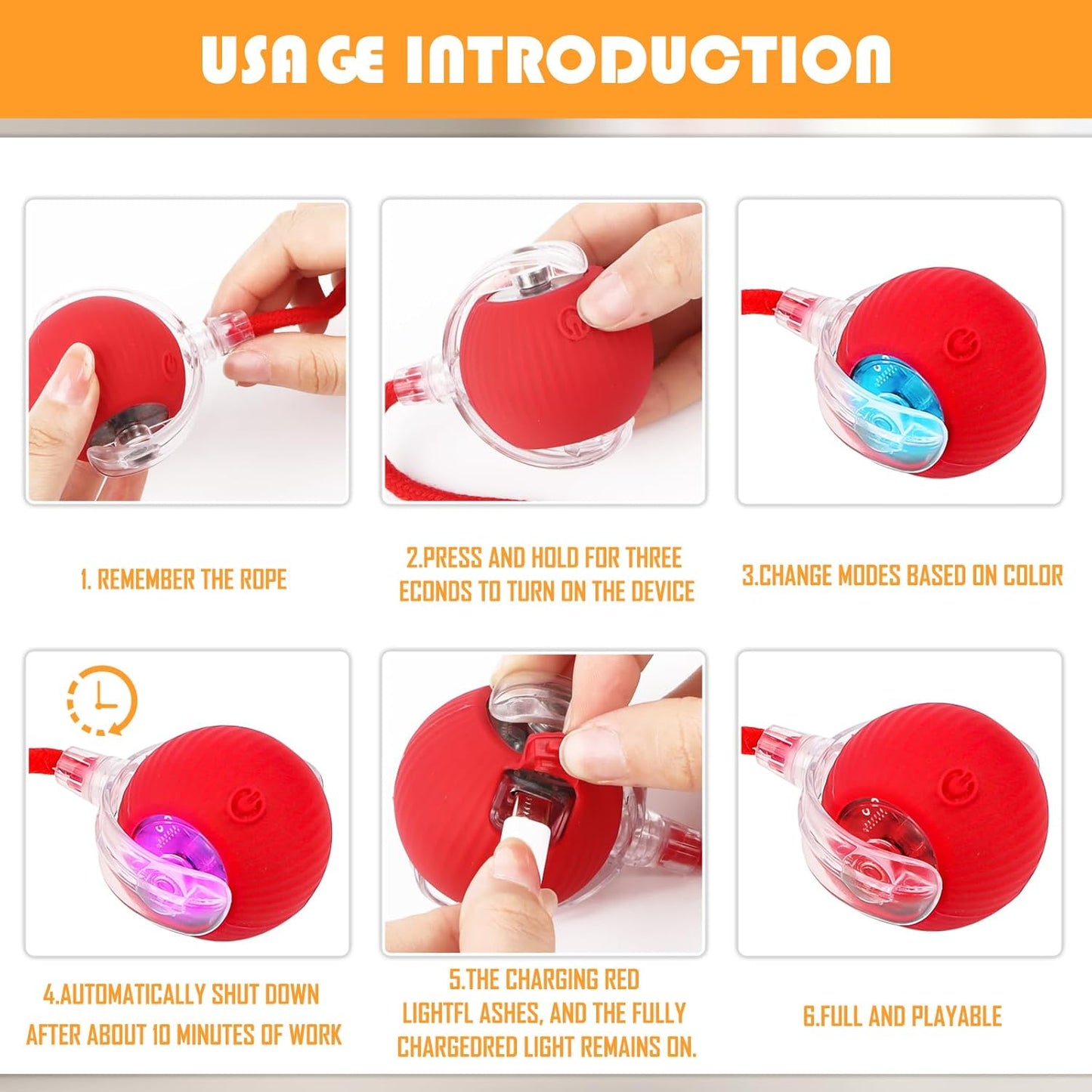 Chewie Interactive Toys, 2 Pack Chewie Ball for Cats & Dogs, 360° Smart Automatic Rolling Ball for Large, Medium & Small Pets