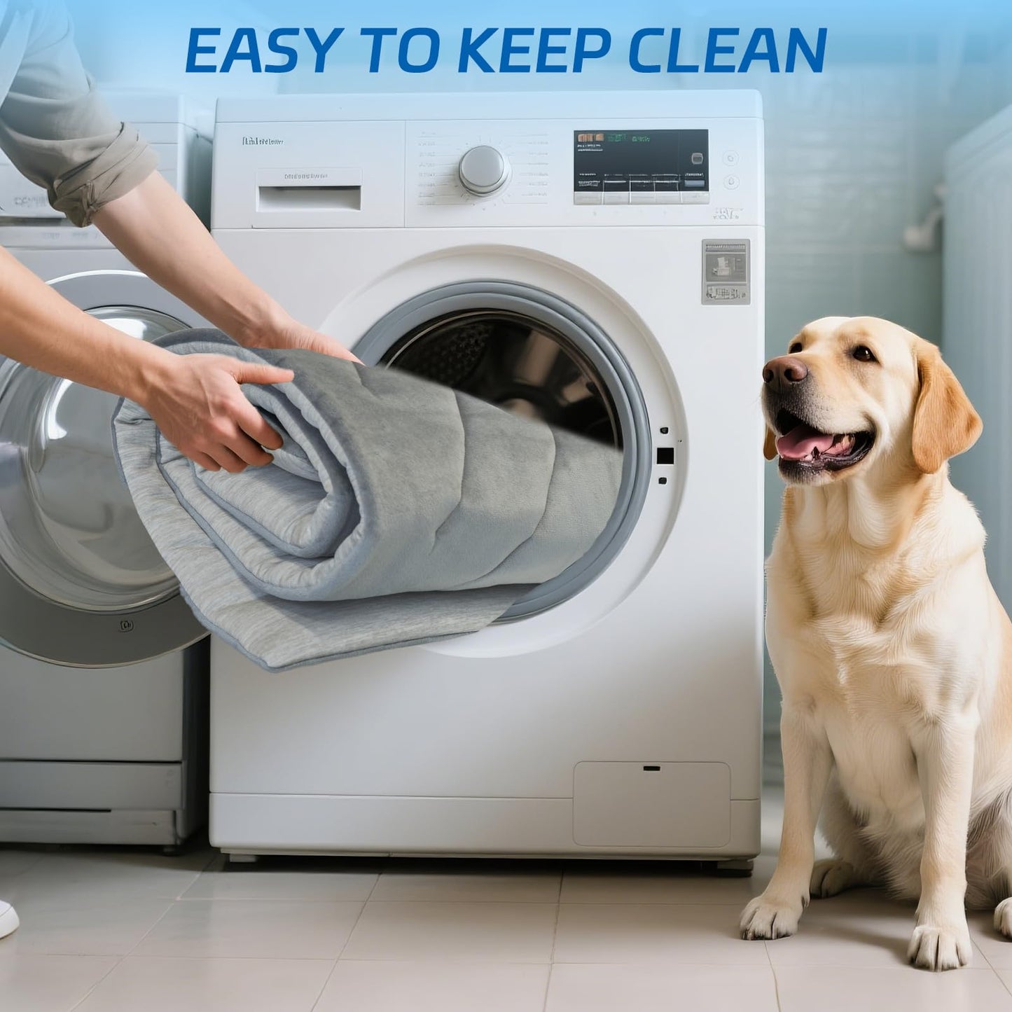 BECROWM Dog Cooling Mat Self Coolings Foldable Cooling Pad for Dog in Summer Coolings Mat for Dogs and Cats Machine Washable (X-Large)