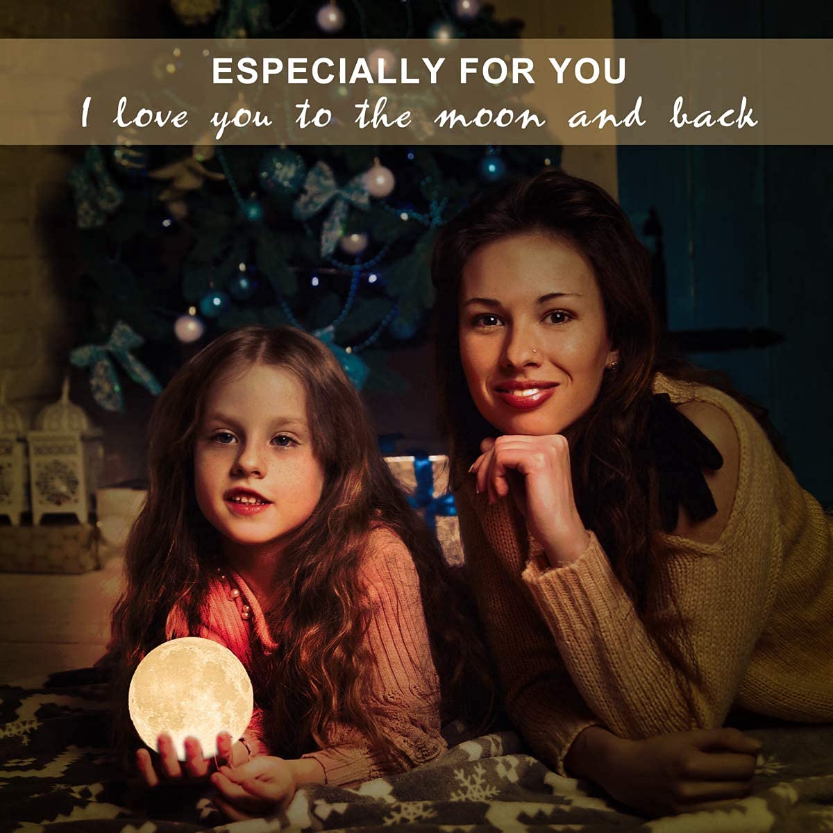 Methun 3D Moon Lamp 9 cm (3.5 inch) — Two-Colour Touch-Dim Bedside & Table Lamp, Overnight Cordless Glow, Ceramic Hand Base, Authentic Lunar Texture — Calming Night Light & Premium Gift