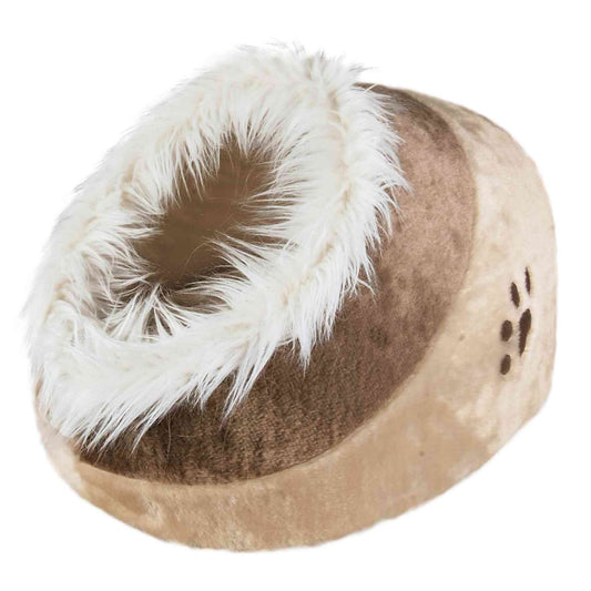 TRIXIE Pet Products Minou Cuddly Cave, Beige/Brown