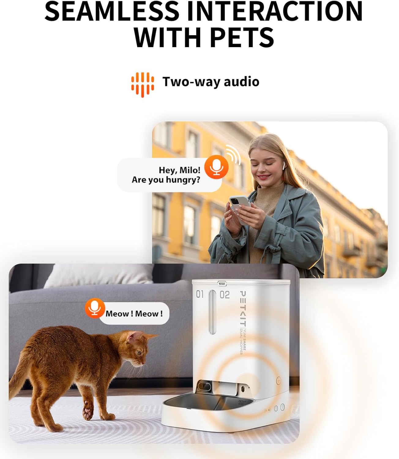 PETKIT SmartFeeder CamPro | 1080P HD Camera Auto Cat Feeder