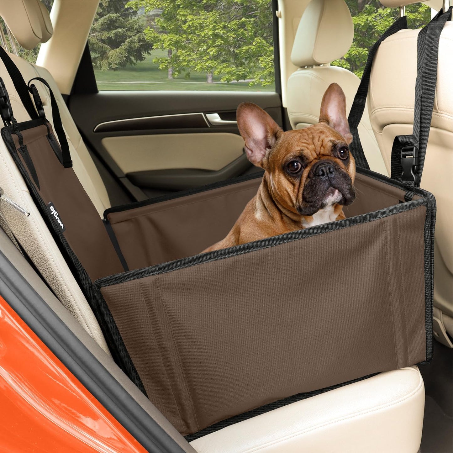 Wuglo Extra Stable Dog Car Seat β Waterproof & Reinforced for Medium Dogs