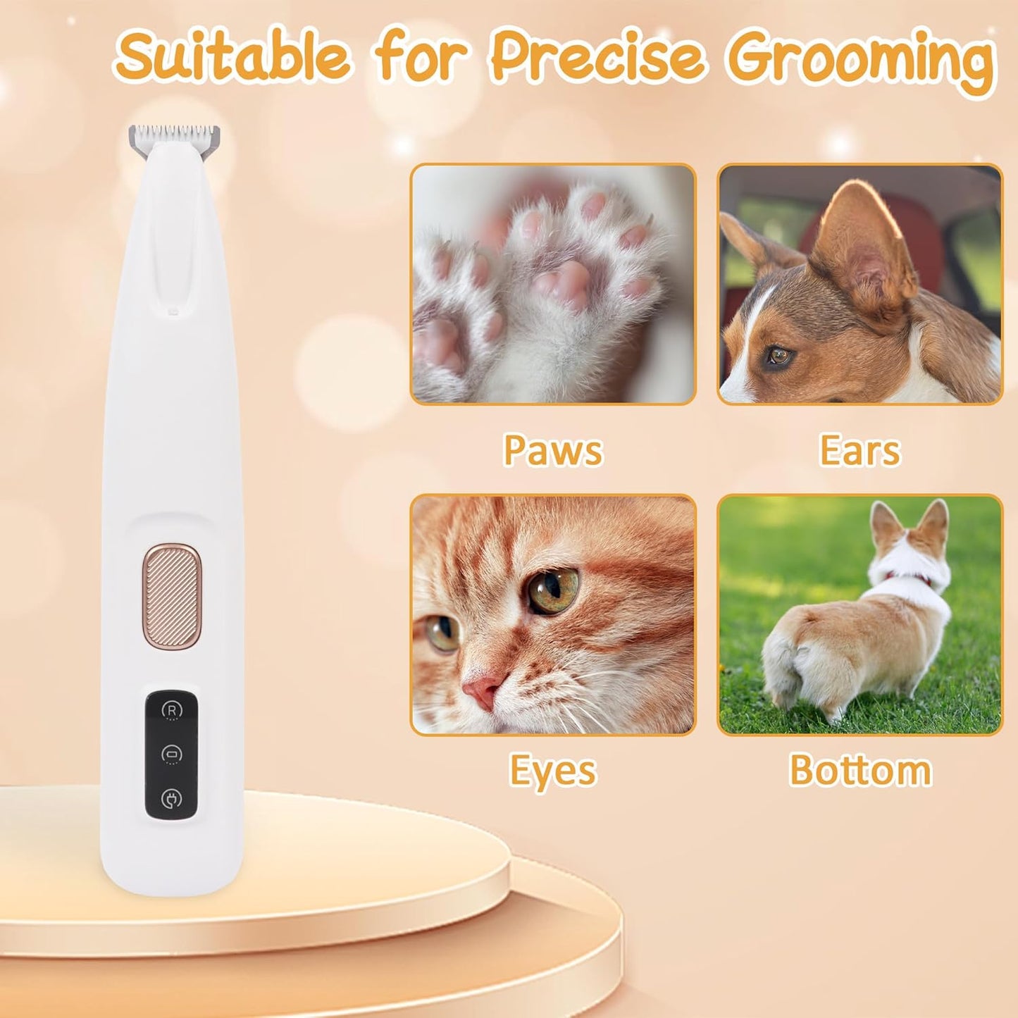 PawGlow Pro LED Pet Paw Trimmer for Cats & Dogs