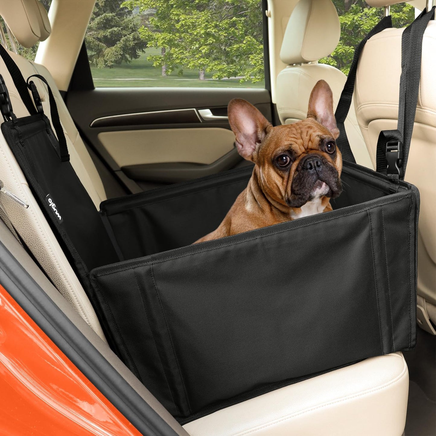 Wuglo Extra Stable Dog Car Seat β Waterproof & Reinforced for Medium Dogs
