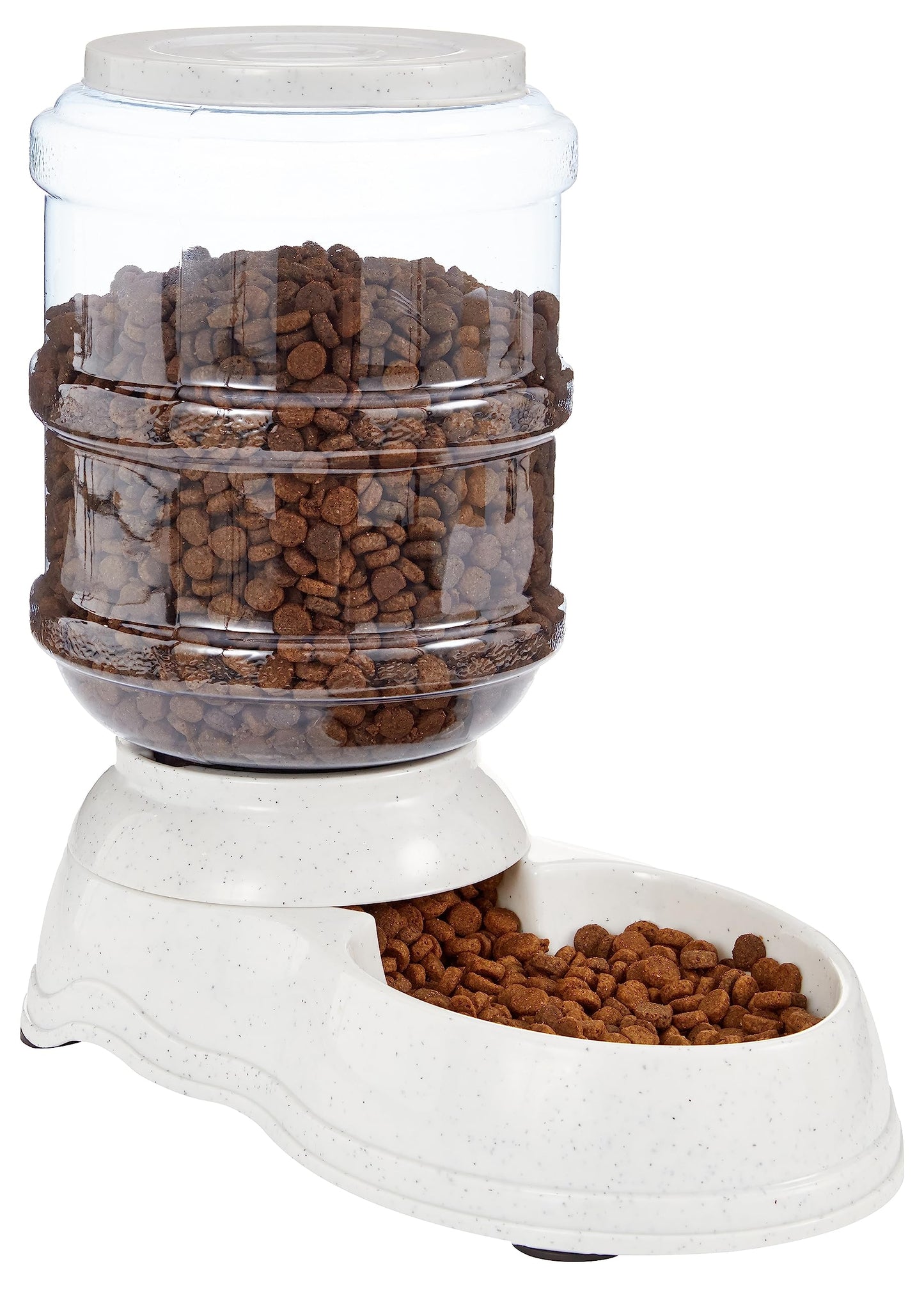 Basics Gravity Pet Food Feeder – 6lb Capacity, Gray