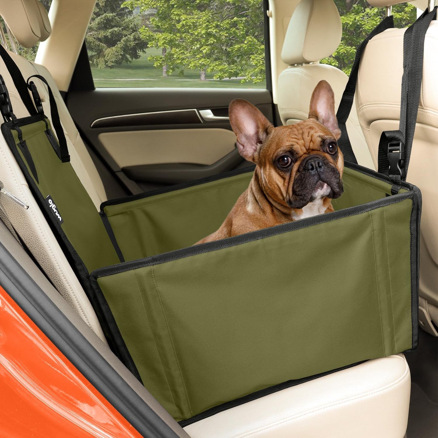 Wuglo Extra Stable Dog Car Seat β Waterproof & Reinforced for Medium Dogs