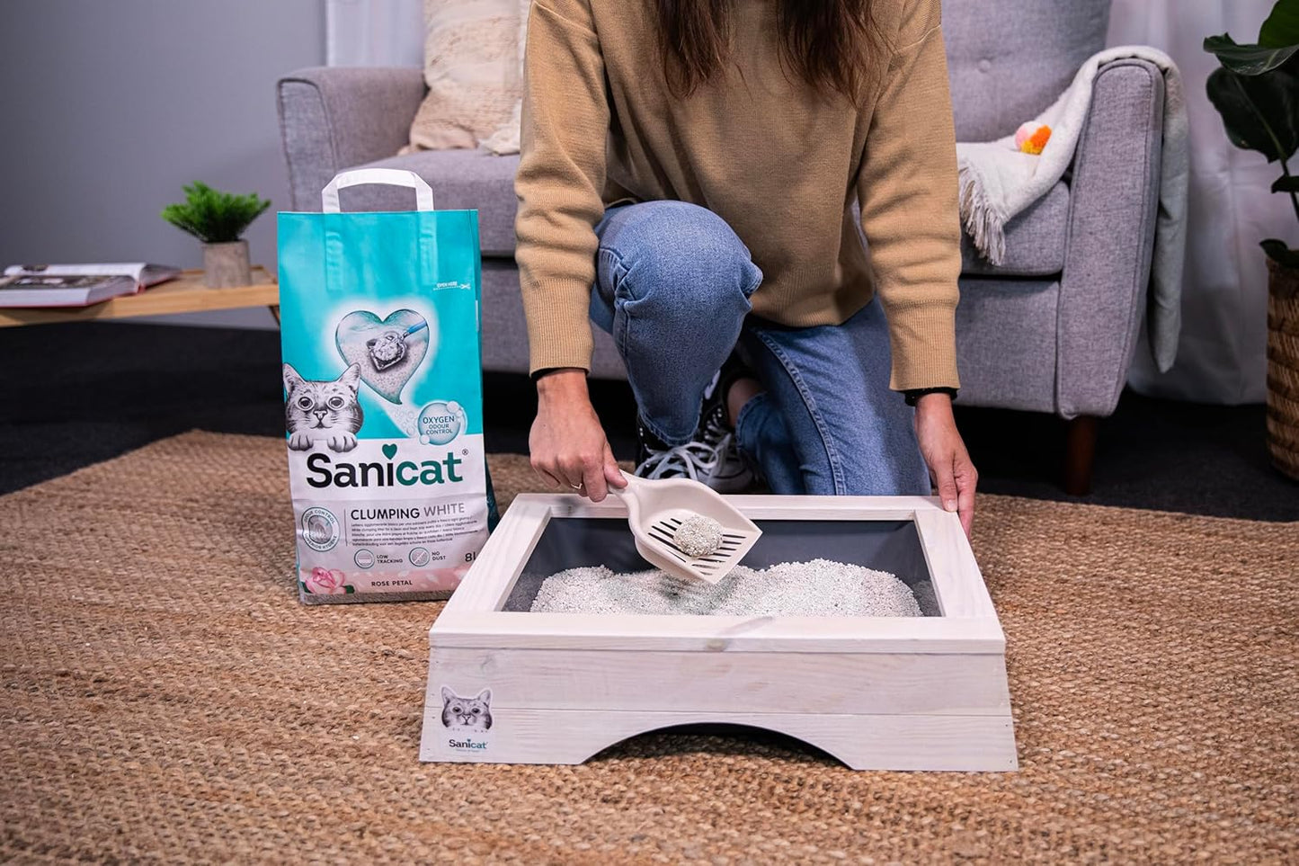 Sanicat - Classic cat litter with Aloe Vera | 7-day odour control | Fast absorption | product for your pet’s hygiene Keep Your Home Clean