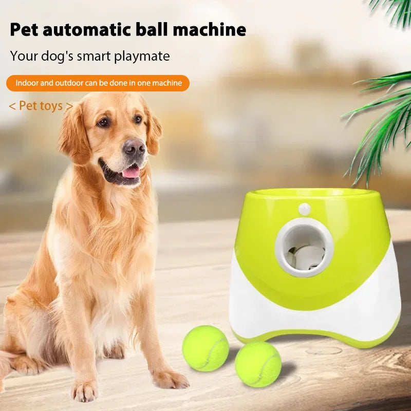 Automatic Pet Dogs Chase Fun Interactive Throw Catapult Dog Tennis Automatic Launcher Dogs Ball Catapult Pet Interactive
