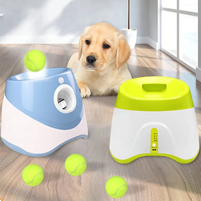 Automatic Pet Dogs Chase Fun Interactive Throw Catapult Dog Tennis Automatic Launcher Dogs Ball Catapult Pet Interactive