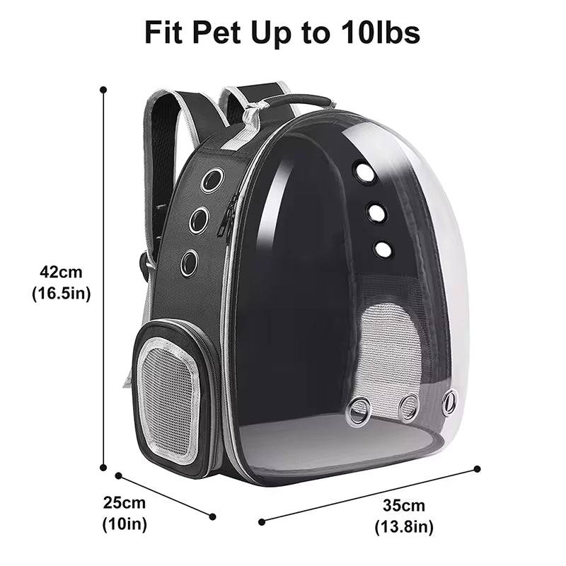 Space Pet Backpack β Cat & Small Animal Carrier, Breathable Travel Bag