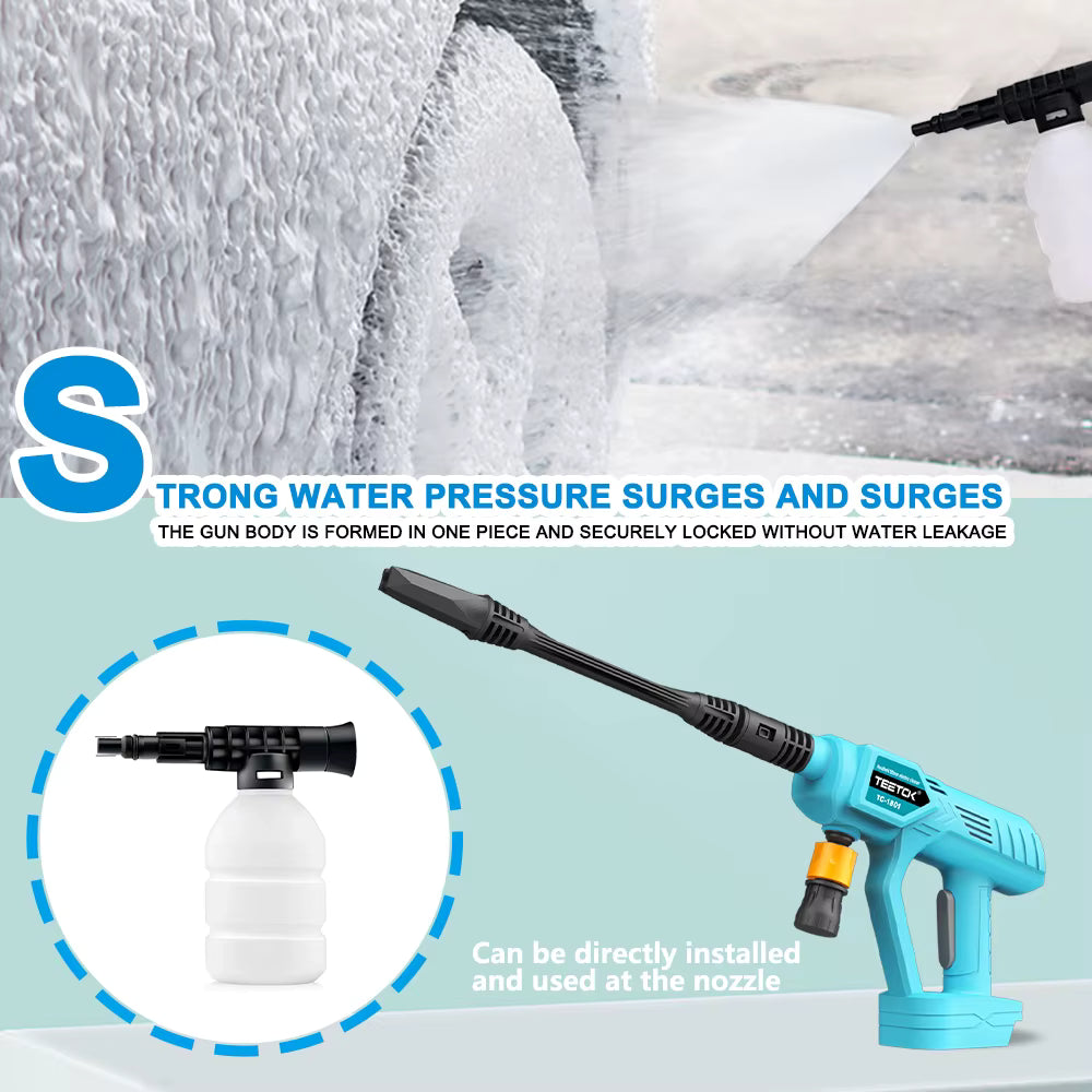 Cordless Pressure Washer, 18V Portable Pressure Washers replace for Makita 5M Hose,Portable Power Washers for Car Cleaning