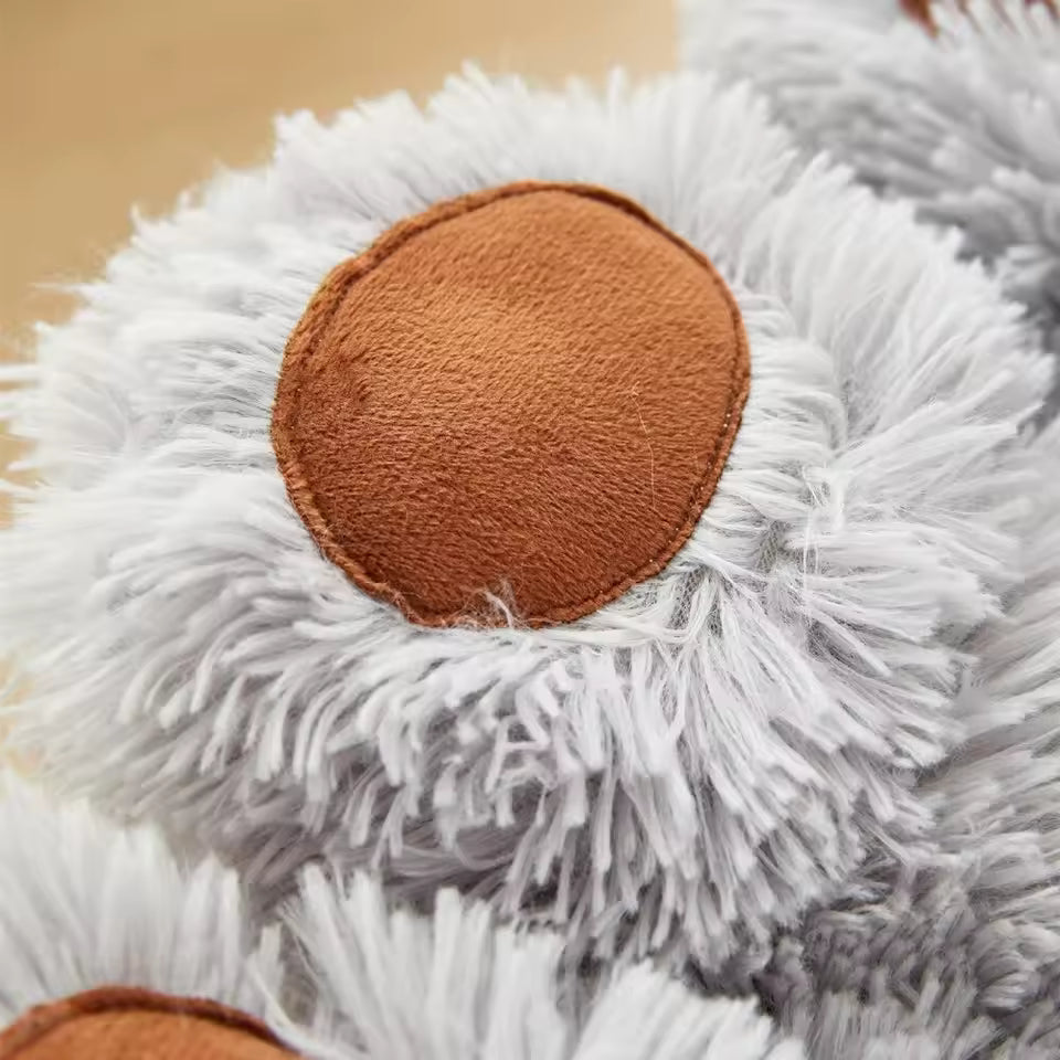 Dog Bed Donut Soft Round Plush Cat Beds For Calming Pet Anti Anxiety Washable