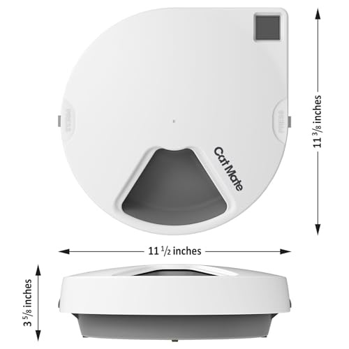 Cat Mate C500 - 5 Meal Digital Automatic Feeder with Ice Packs for Cats and Small Dogs