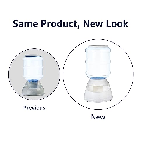 Basics Gravity Pet Food Feeder – 6lb Capacity, Gray