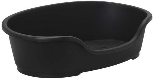 Petface Plastic Dog Bed, Black, 70 cm (Small)