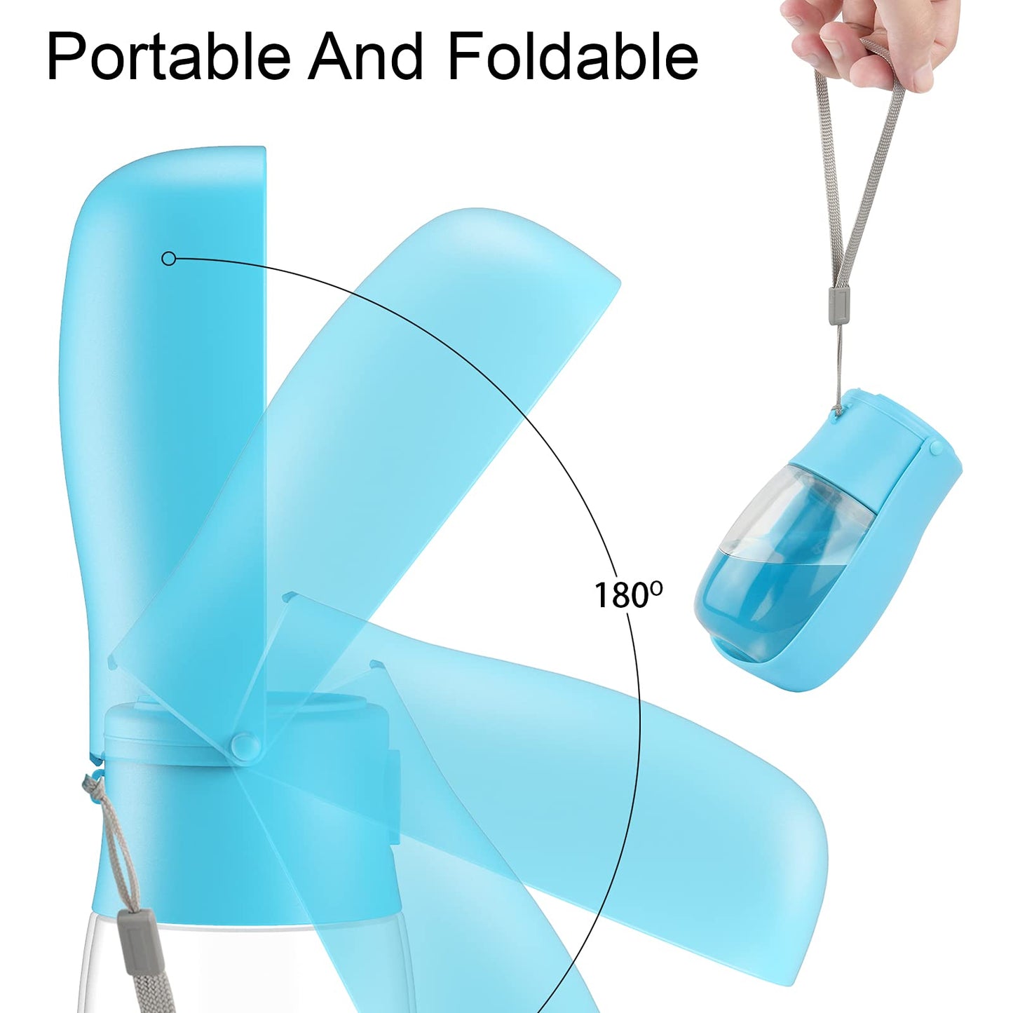 Gezimetie Dog Water Bottle – Foldable Pet Water Dispenser with Waste Bag Holder for Walking & Travel