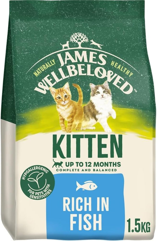 James Wellbeloved Hypoallergenic Kitten Food – Dry & Wet Options | Complete Kitten Nutrition