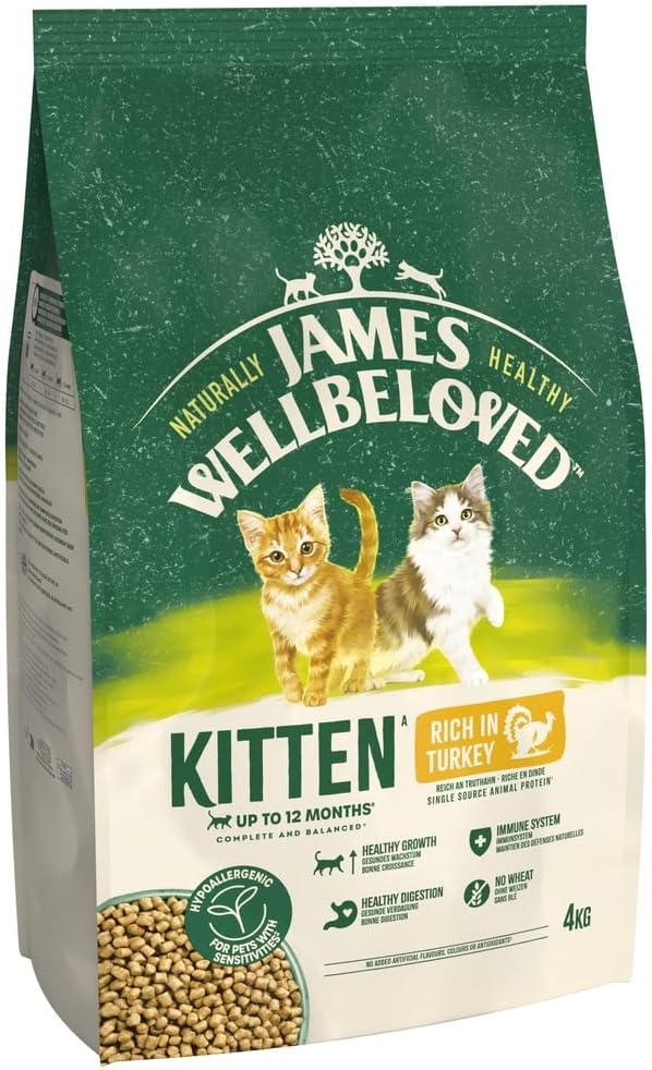 James Wellbeloved Hypoallergenic Kitten Food – Dry & Wet Options | Complete Kitten Nutrition