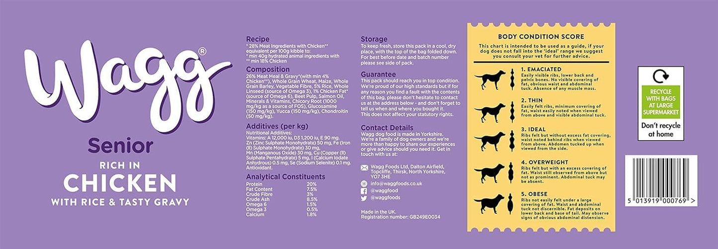 Wagg Complete Dry Puppy-Adult-Senior Food – Healthy Growth & Development Formula