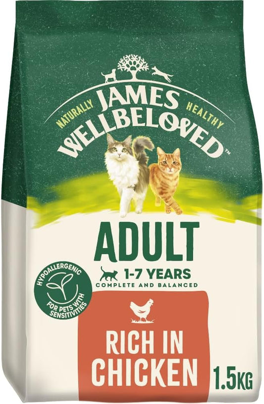 James Wellbeloved Hypoallergenic Dry Cat Food for Adult Cats
