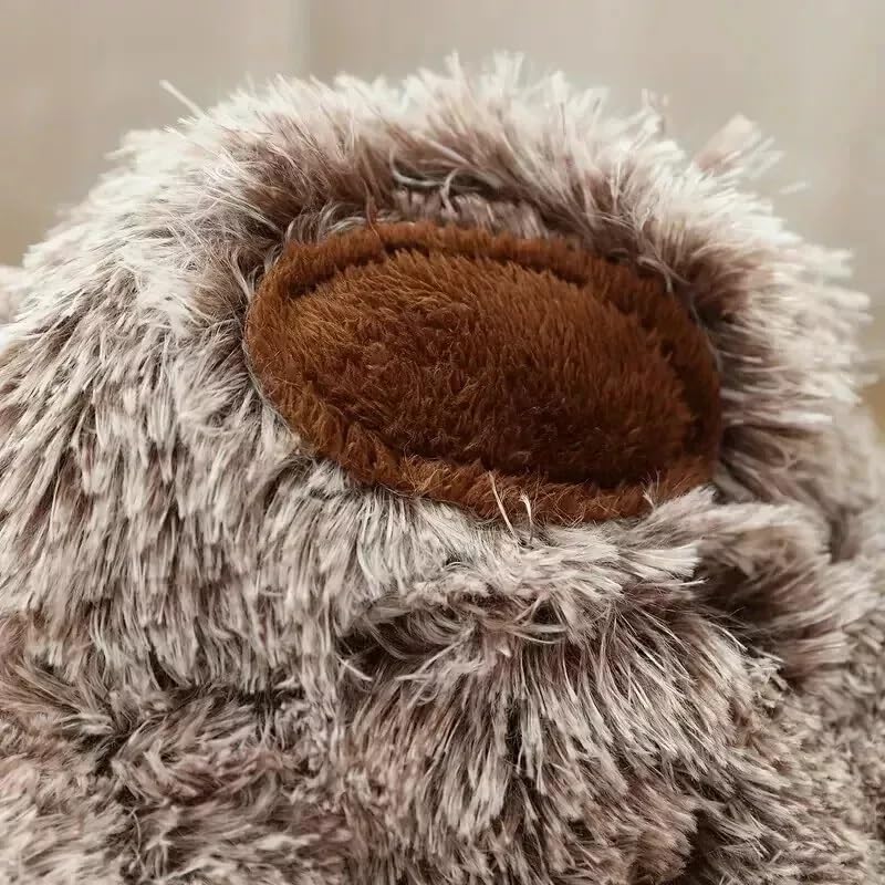 Luxury Calming Paw-Shaped Dog Bed – Ultra Soft Anti-Anxiety Plush Pet Sofa with Non-Slip Base