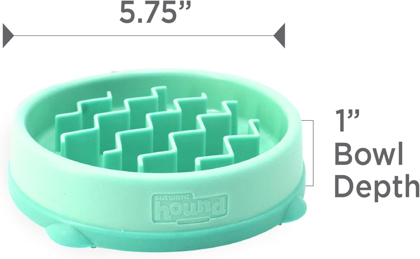 Outward Hound Puppy Slow Feeder Bowl – Slows Eating, Anti-Choking & Digestive Support for Dogs & Cats