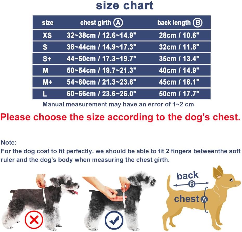 Dog Coats Waterproof Winter Warm Zip Up Dog Coat with Harness Jacket for Puppy Small Medium Large Dogs