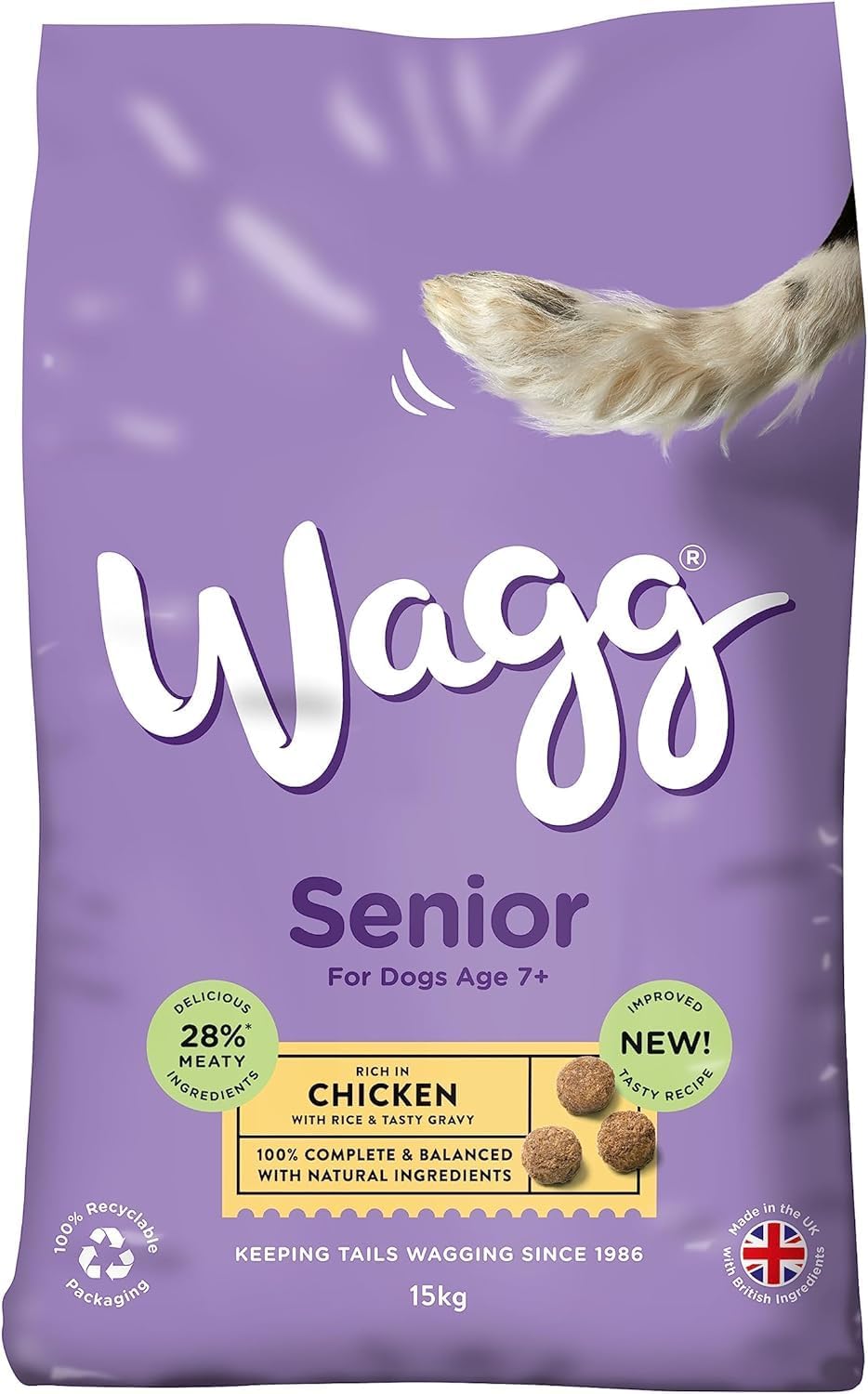 Wagg Complete Dry Puppy-Adult-Senior Food – Healthy Growth & Development Formula