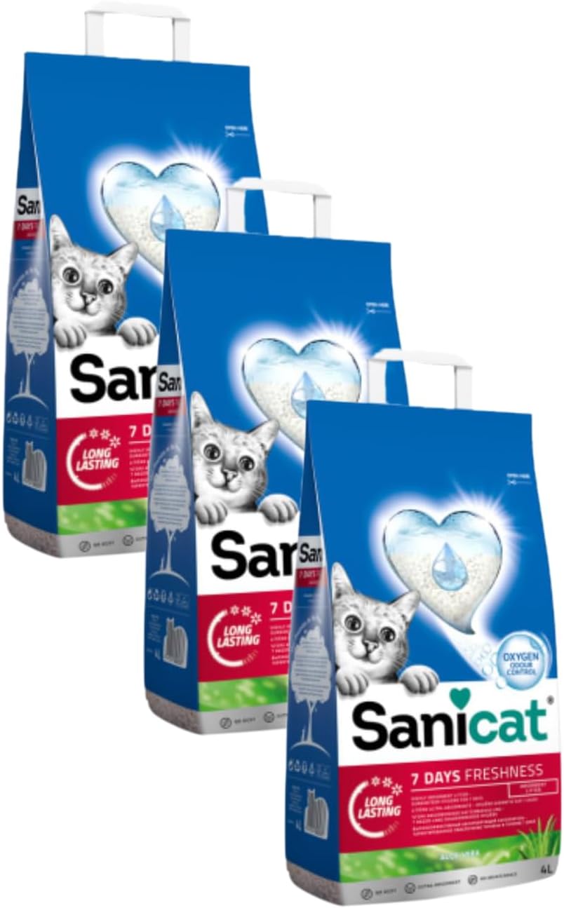 Sanicat - Classic cat litter with Aloe Vera | 7-day odour control | Fast absorption | product for your pet’s hygiene Keep Your Home Clean