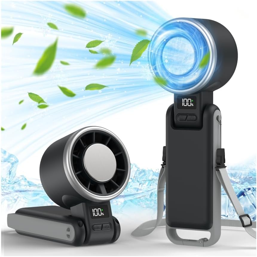 Portable Handheld Turbo Fan with Ice Cooling