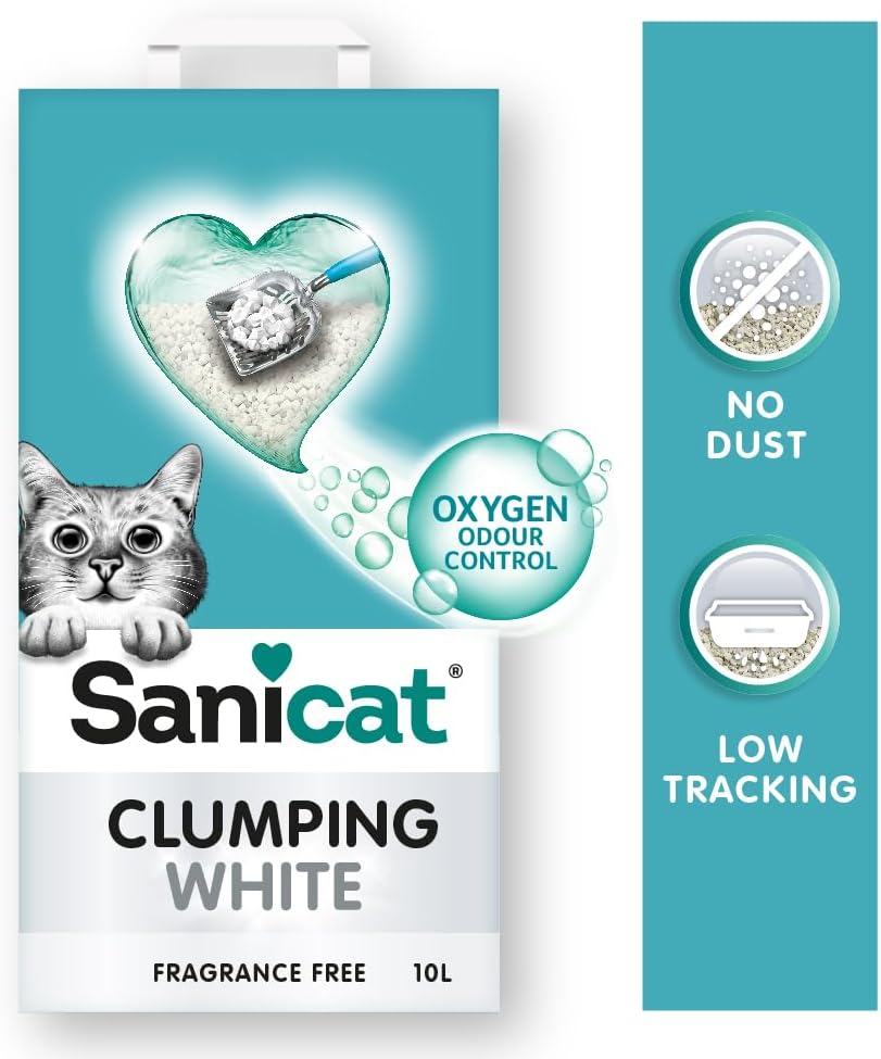 Sanicat - Classic cat litter with Aloe Vera | 7-day odour control | Fast absorption | product for your pet’s hygiene Keep Your Home Clean