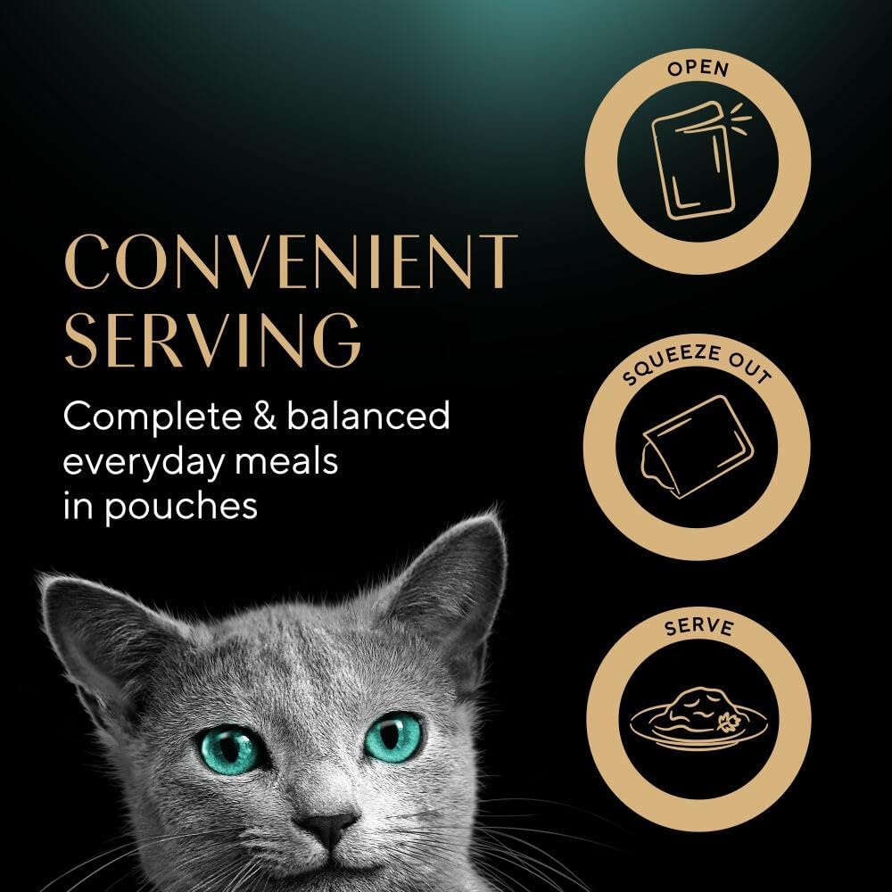 SHEBA Gourmet Wet Cat Food Pouches – Premium Meal for Cats
