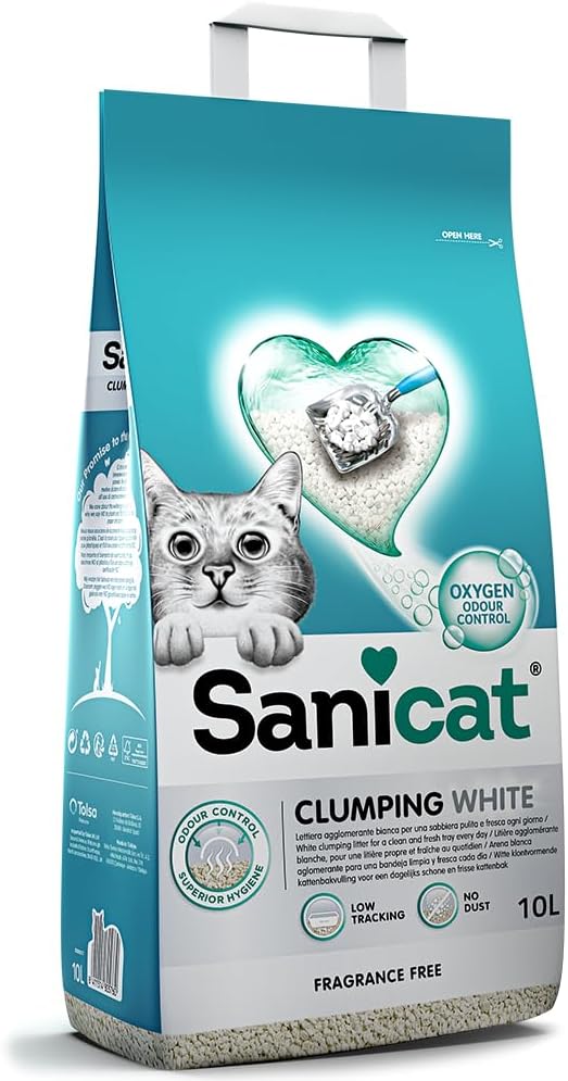 Sanicat - Classic cat litter with Aloe Vera | 7-day odour control | Fast absorption | product for your pet’s hygiene Keep Your Home Clean
