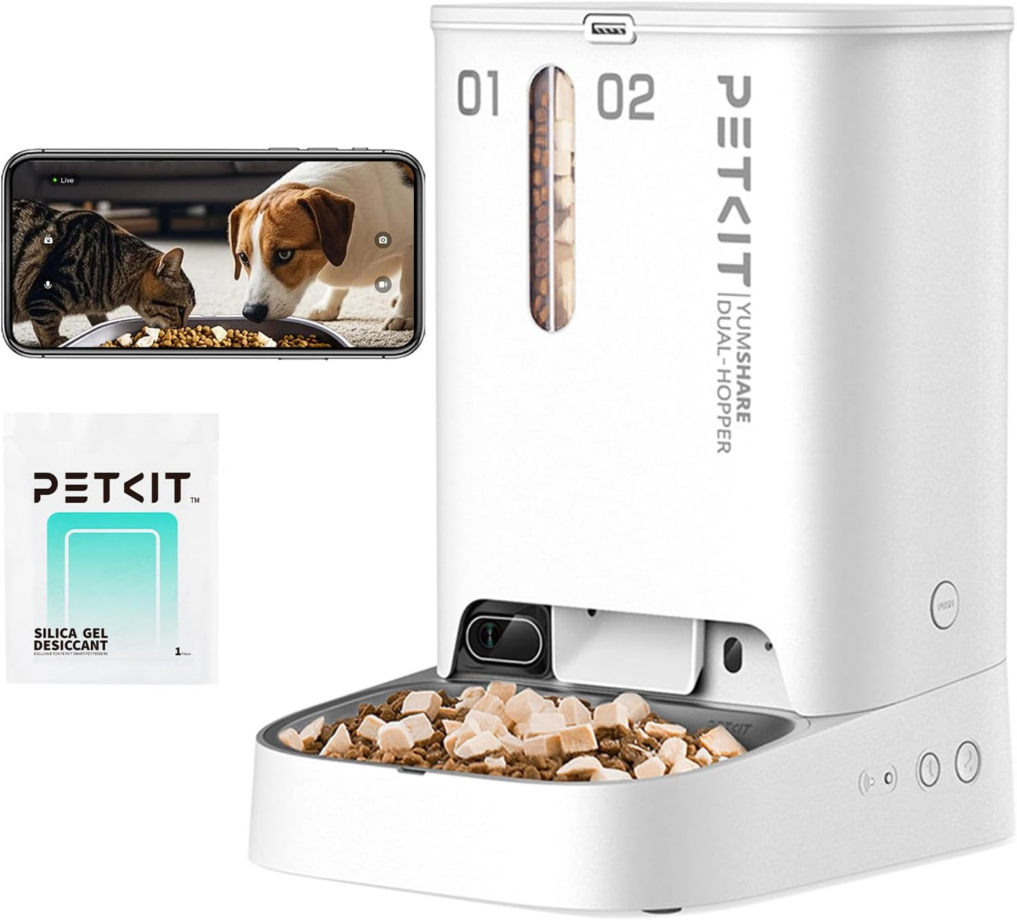 PETKIT SmartFeeder CamPro | 1080P HD Camera Auto Cat Feeder