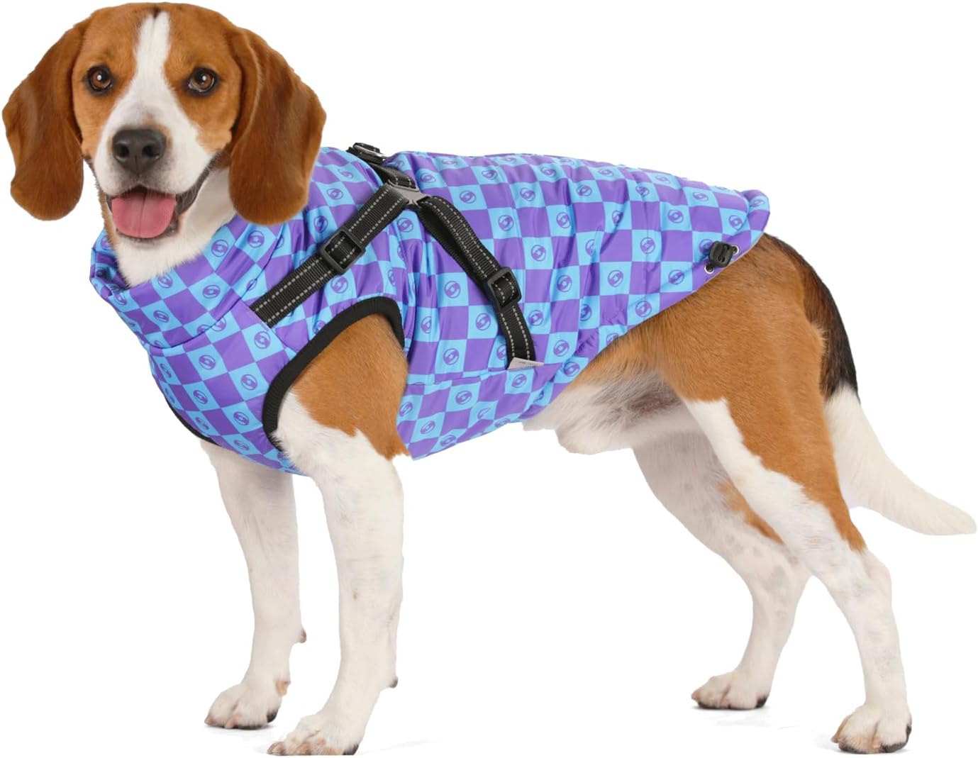 Dachshund Coat Waterproof Fashion Winter Warm Zip Up Dog Coat with Harness Dog Jacket for Puppy Small Medium Large Dogs