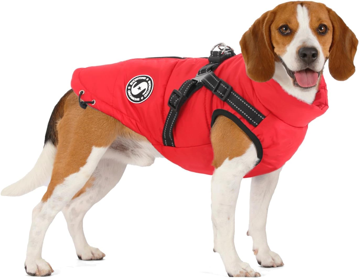 Dog Coats Waterproof Winter Warm Zip Up Dog Coat with Harness Jacket for Puppy Small Medium Large Dogs