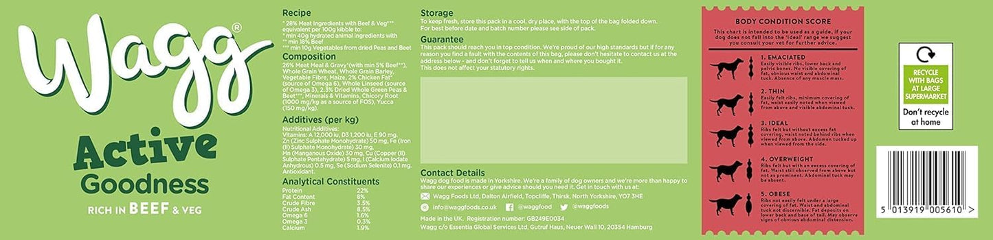 Wagg Complete Dry Puppy-Adult-Senior Food – Healthy Growth & Development Formula