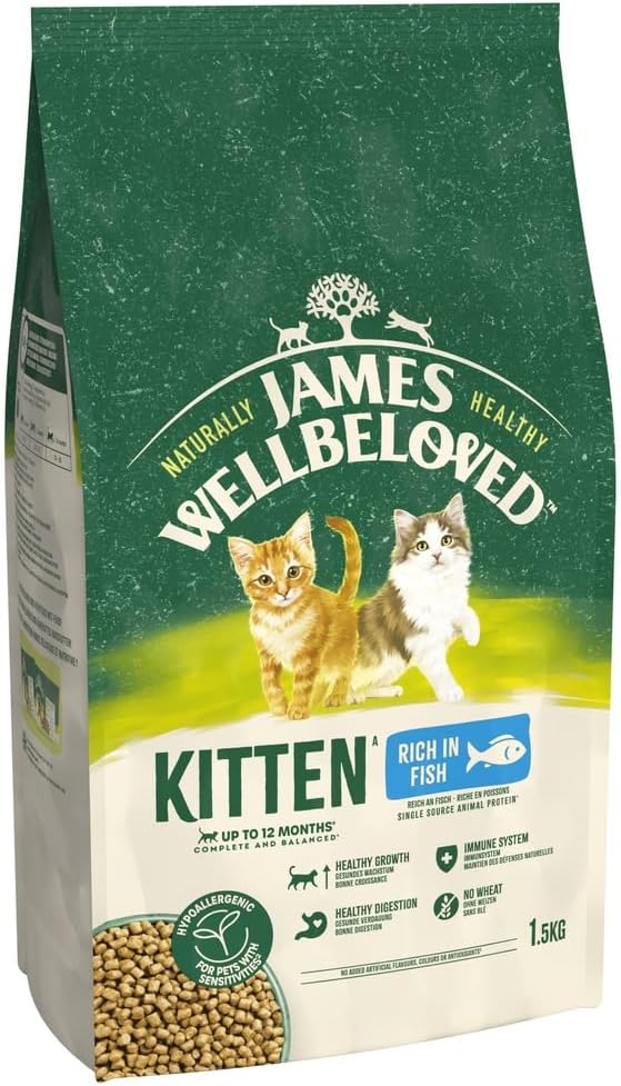 James Wellbeloved Hypoallergenic Kitten Food – Dry & Wet Options | Complete Kitten Nutrition