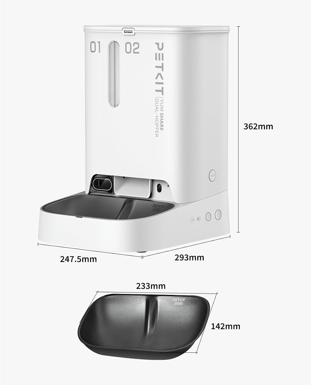 PETKIT SmartFeeder CamPro | 1080P HD Camera Auto Cat Feeder