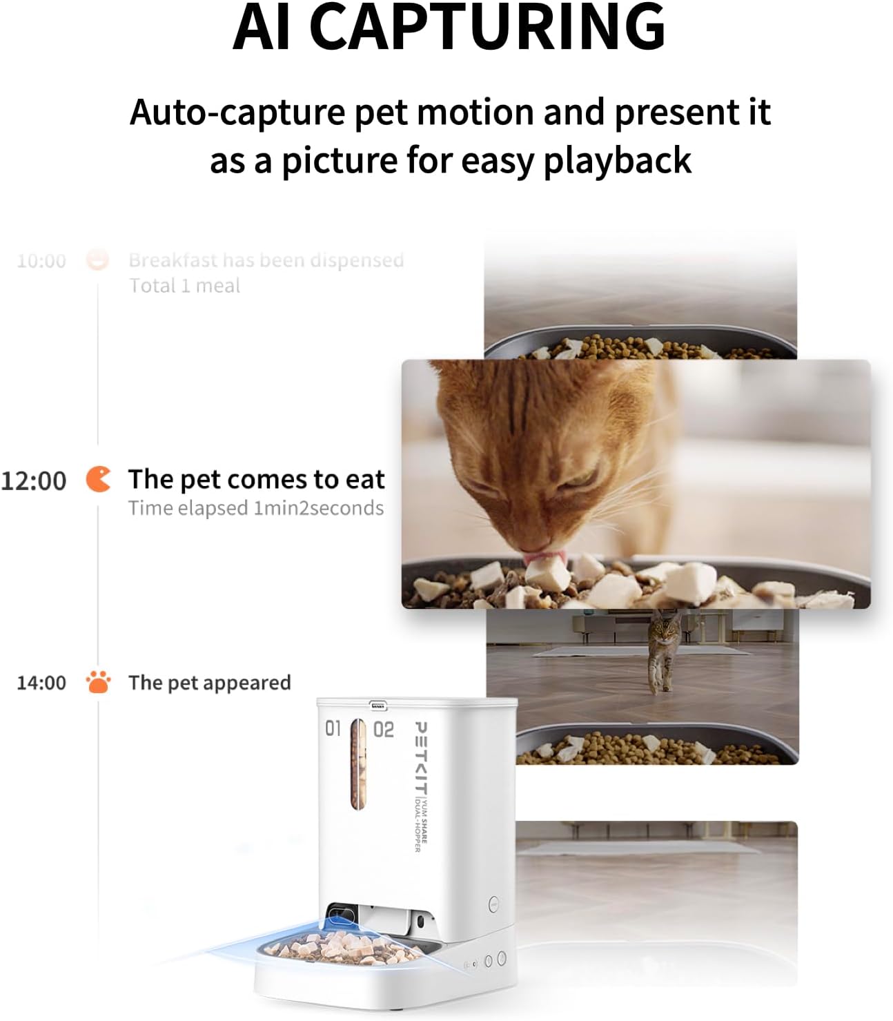 PETKIT SmartFeeder CamPro | 1080P HD Camera Auto Cat Feeder