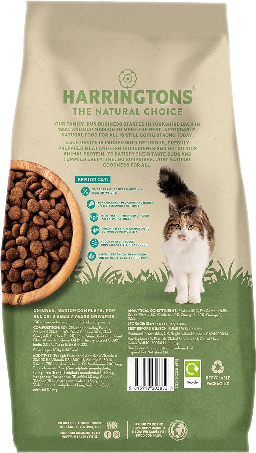 Harringtons Complete Dry Cat Food For Adult,Senior