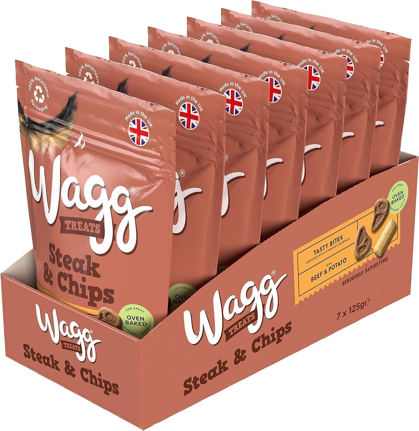 Wagg Tasties Tasty Chunks Steak Bites For Dogs