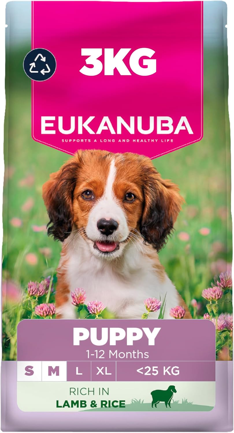 Eukanuba Lamb & Rice - Complete Dry Dog Food - For Adult Small & Medium Breed Dogs 3KG