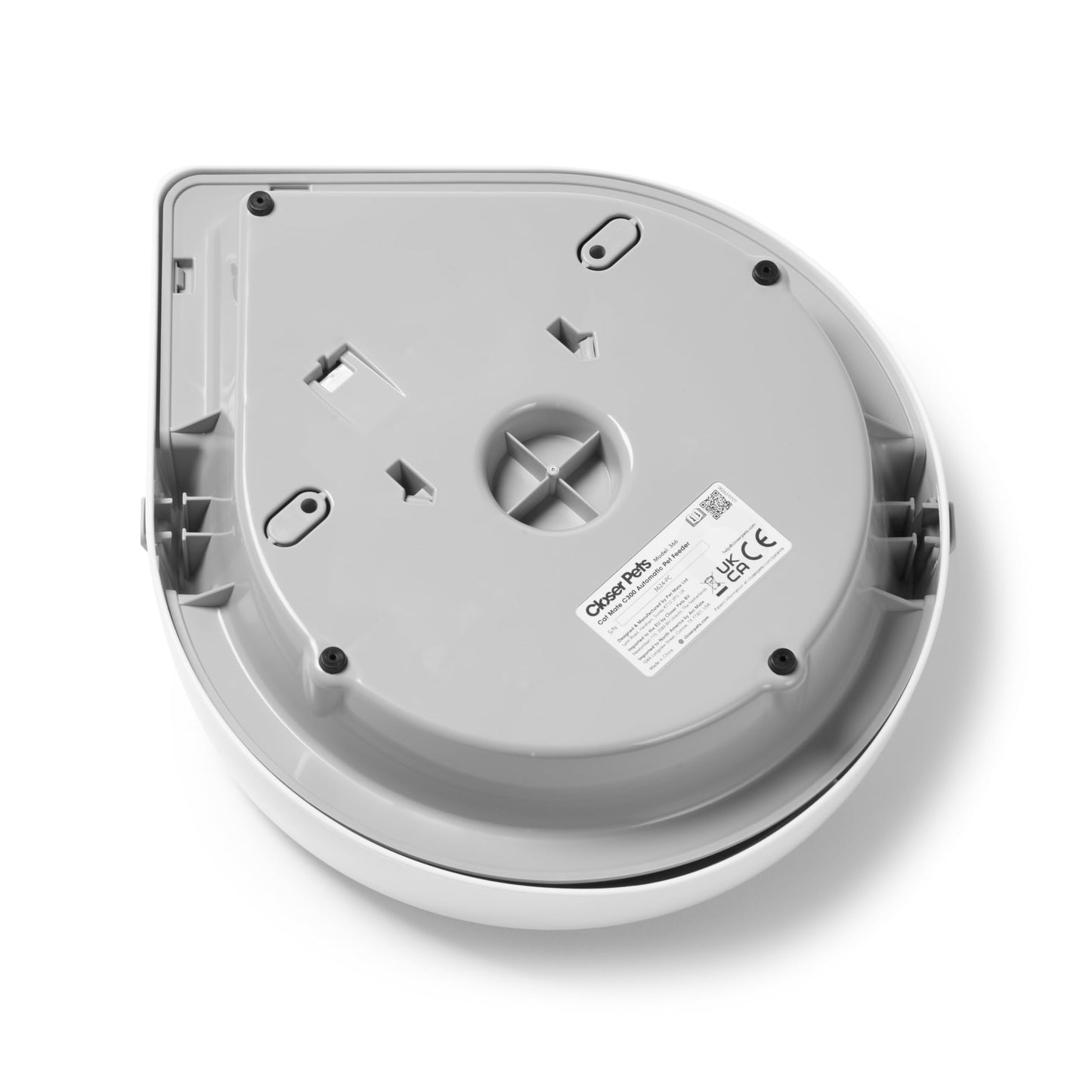 Cat Mate C300 Automatic 3 Meal Pet Feeder with Digital Timer (366) - for Cats or Small Dogs, for Wet and Dry Pet Food, Meals up to 330 g Each, White