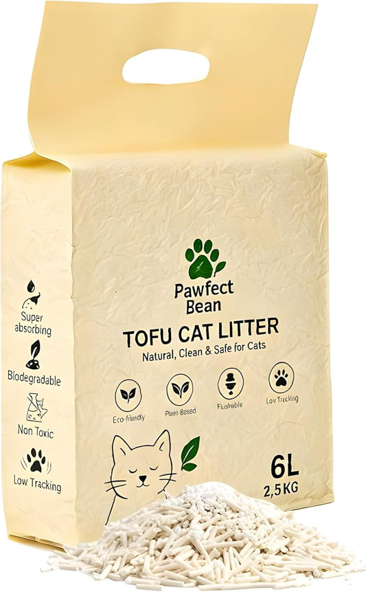 Premium Tofu Cat Litter – Natural Clumping & Flushable Cat Litter