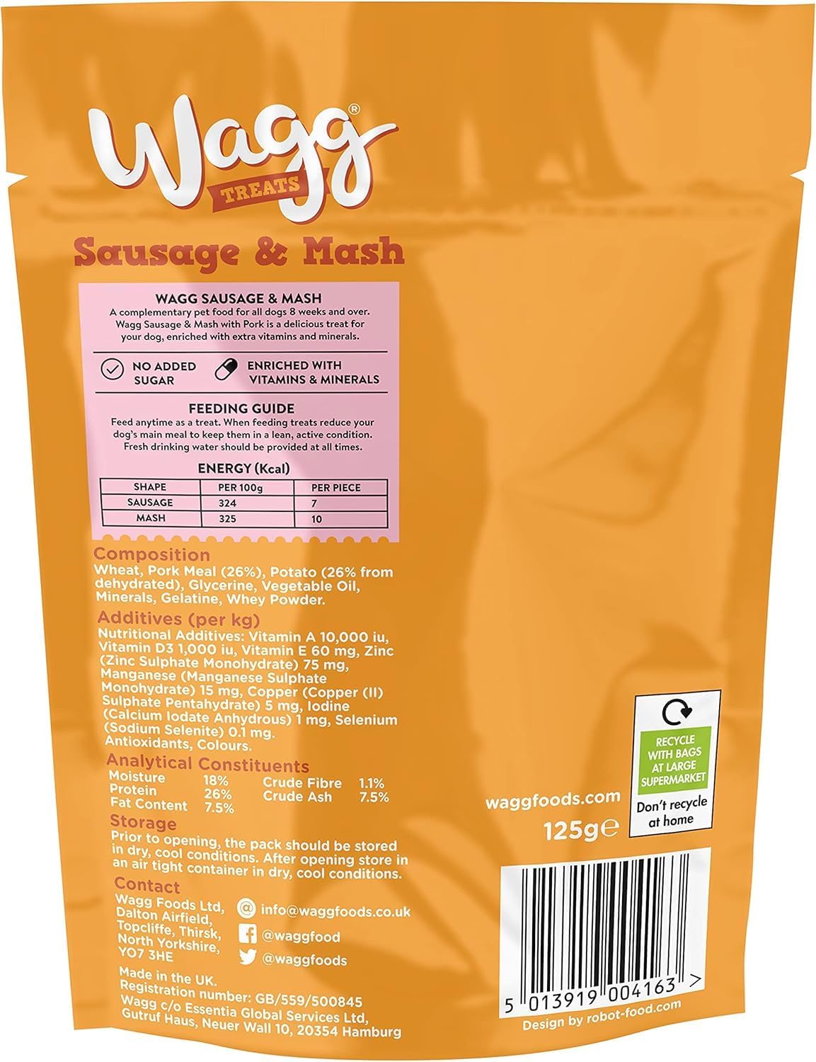 Wagg Tasties Tasty Chunks Steak Bites For Dogs