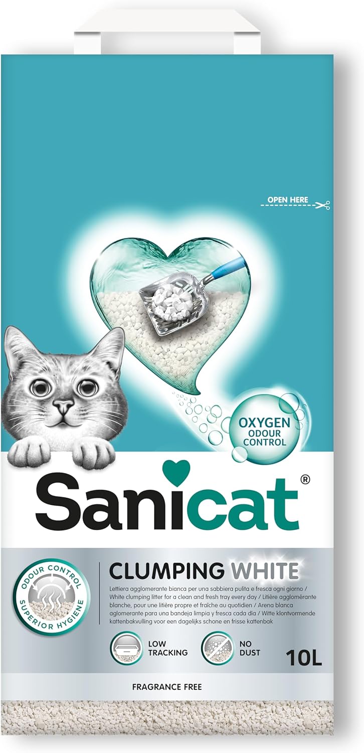 Sanicat - Classic cat litter with Aloe Vera | 7-day odour control | Fast absorption | product for your pet’s hygiene Keep Your Home Clean